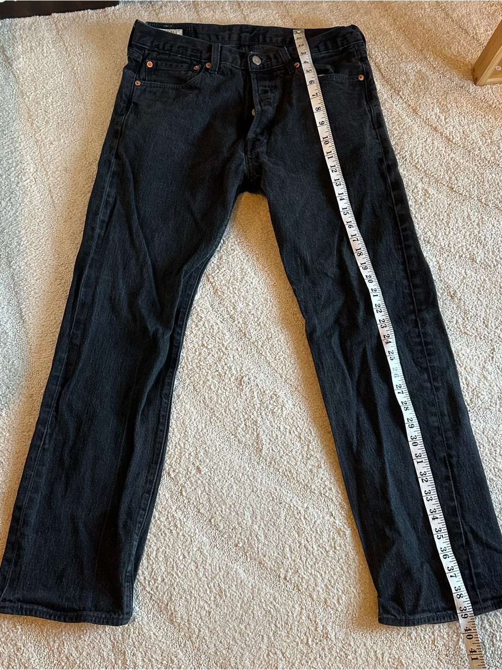 Levi’s Men’s 501 Black Jeans - Picture 2 of 6